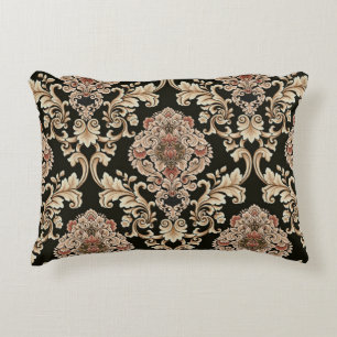 classic damask jacquard pattern with frameabstract decorative cushion
