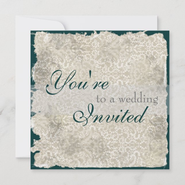 Classic Damask Wedding Invitations (Front)