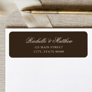 Classic Dark Brown Old Money Wedding