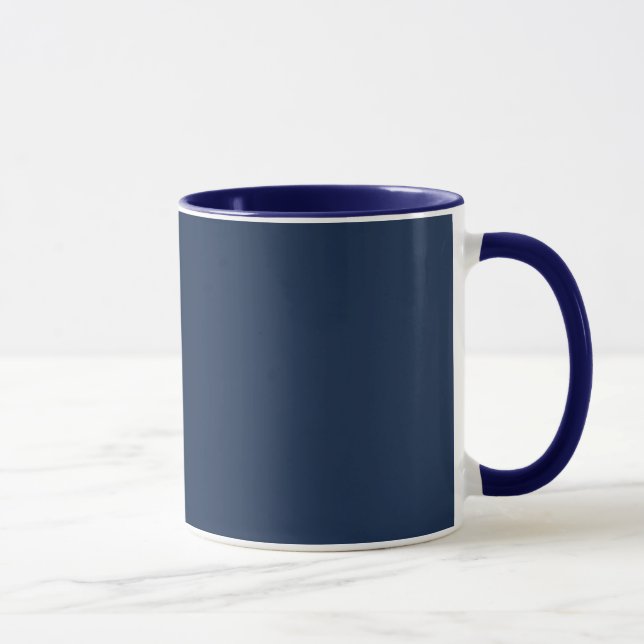 Classic Dark Navy Blue Combo Mug for Everyday Use (Right)