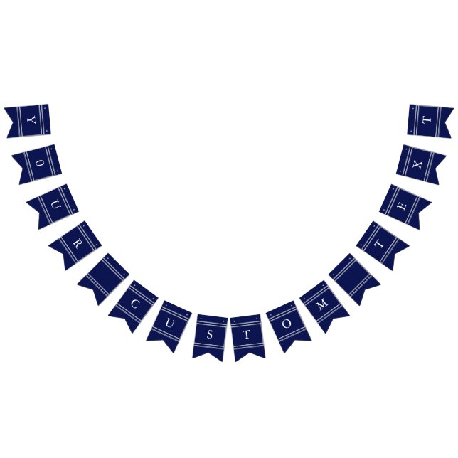 Classic Dark Navy Blue Wedding Bunting (All)