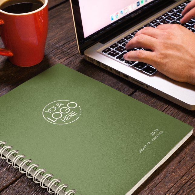 Classic Dark Olive Green Modern Logo Weekly Planner (Creator Uploaded)
