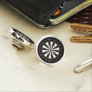 Classic Dartboard Design Lapel Pin
