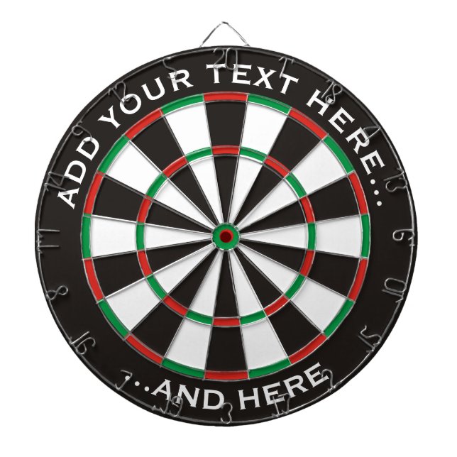 Classic Dartboard with custom text (Front)