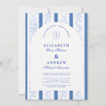 Classic Delft Blue Porcelain Wedding