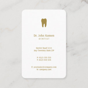 Classic Dentist   Dental Golden Appointment Card