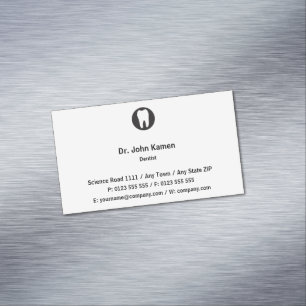Classic Dentist Simply Magnetic Business Card