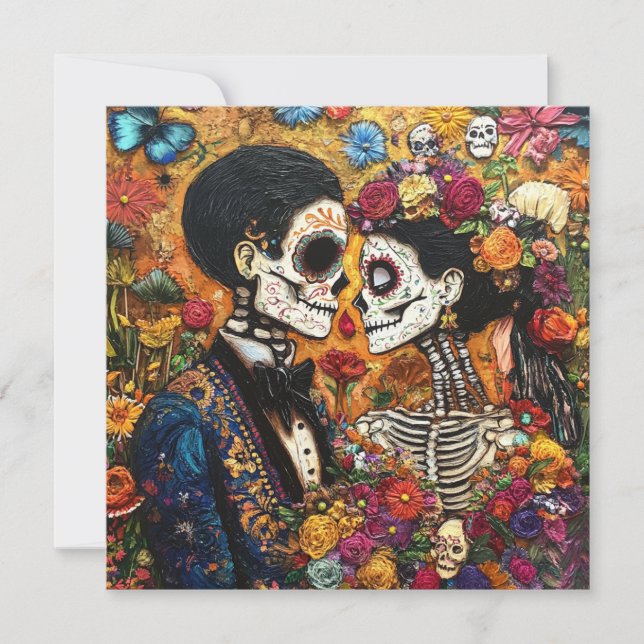 Classic Día de los Muertos Invitation (Front)