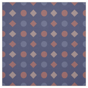 Classic Diamond-Dot Geometric Pattern –  Fabric