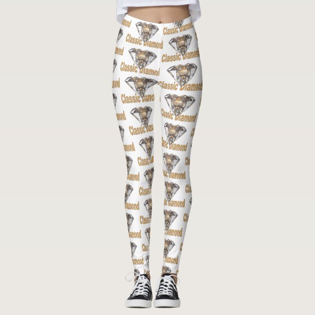 Classic Diamond  Leggings (Front)