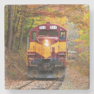 Classic Diesel Train Engine Stone Coaster