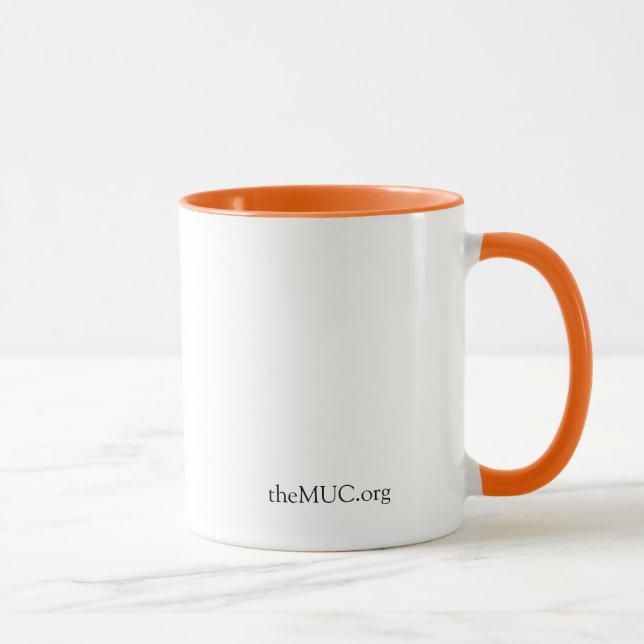 Classic "Dig In" mug (with Red Handle) (Right)