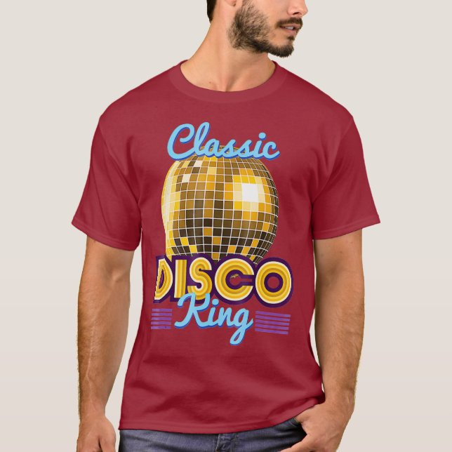 Classic Disco King Retro 70s Dance Party Costume T-Shirt (Front)