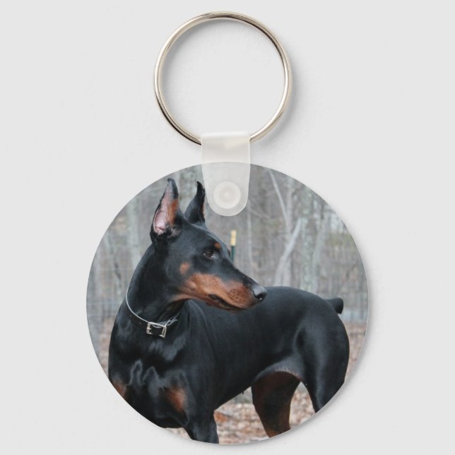 Classic Doberman key chain (Front)