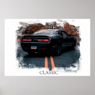 *~* Classic DODGE Challenger Muscle Car Poster