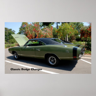 classic dodge charger poster