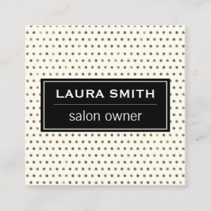 Classic Dots pattern Square Business Card