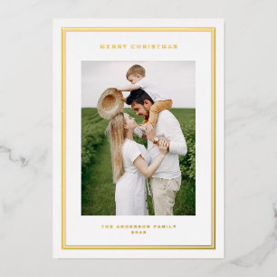 Classic Double Border Photo Layout Christmas