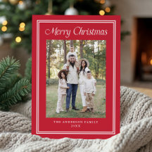 Classic Double Border Red 2 Photo