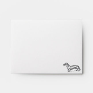 Classic Doxie - Black Envelope