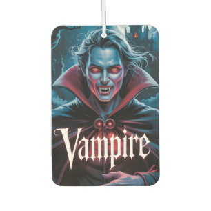 Classic Dracula-Style Vampire Movie Poster Car Air Freshener