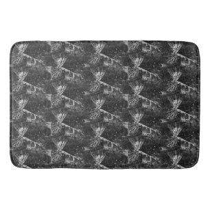 Classic dry fly pattern for trout and bass fishing bath mat