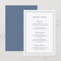 Classic Dusty Blue Elegant Wedding