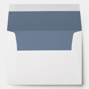 Classic Dusty Blue Return Address Envelope