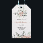 Classic Dusty Pink Rose Floral Bridal Shower  Gift Tags<br><div class="desc">These classic dusty pink rose floral bridal shower gift tags are perfect for a rustic wedding shower. The design features elegant watercolor dusty pink roses and green foliage,  neatly assembled into beautiful bouquets.</div>