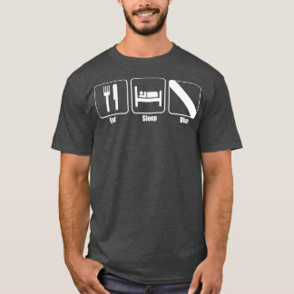 Classic Eat Sleep Dive Minimalist Scuba Diving Gif T-Shirt