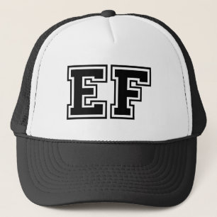 Classic 'EF' Monogram Trucker Hat