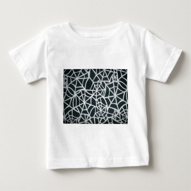 Classic Elegance Beautiful Black and White Web art Baby T-Shirt (Front)
