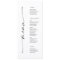 Classic Elegance Double Sided Wedding Menu