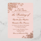 Classic Elegance Gold on Blush Pink Formal Wedding