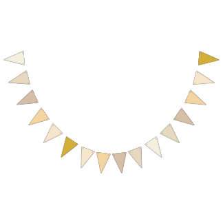 Classic Elegance Pearl to Soft Gold Gradient Bunting