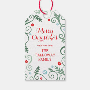 Classic Elegance Personalised Holiday Gift Tags