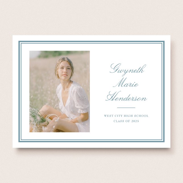 Classic Elegance Photo Graduation Announcement (Creator Uploaded)