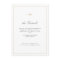 Classic Elegance Script Simple Wedding Details
