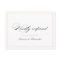 Classic Elegance Script Simple wedding RSVP Invita