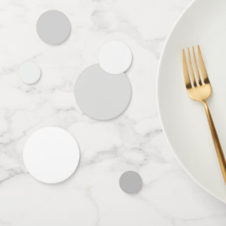 Classic Elegance Silver to White Grace Table  Confetti