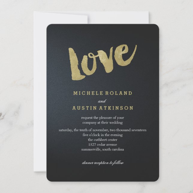 Classic Elegance | Wedding Invitation (Front)