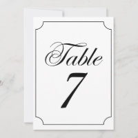 Classic Elegant Black White Ticket Frame Wedding