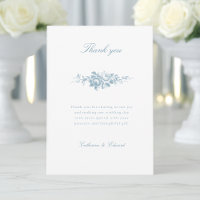 Classic Elegant Blue and White Floral 