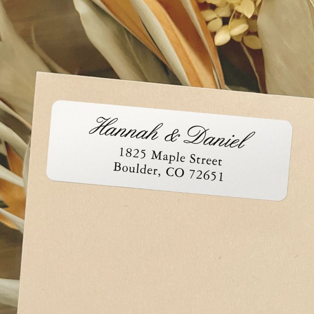 Classic Elegant Calligraphy Script Return Address (Creator Uploaded)