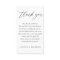 Classic Elegant Calligraphy Wedding Thank You