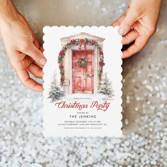 Classic Elegant Christmas Party Invitation (Elegant Christmas Party Invitation)