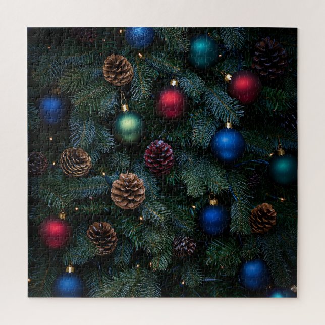 Classic Elegant Christmas Tree Ornaments Jigsaw Puzzle (Vertical)