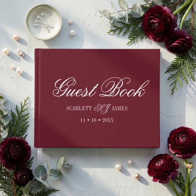 Classic Elegant Couples Wedding Guest Book (Creator Uploaded)