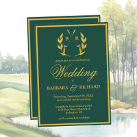 Classic Elegant Custom Monogram Golf Theme