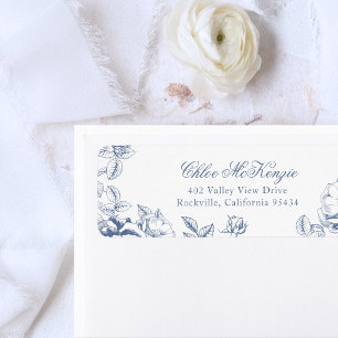 Classic Elegant Dusty Blue Floral Wedding